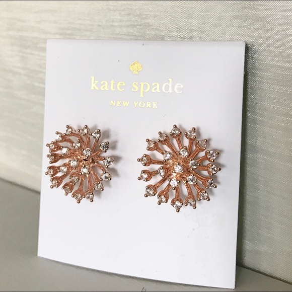 Kate ♠️ 14k rose gold plated Starburst earrings - Picture 3 of 5